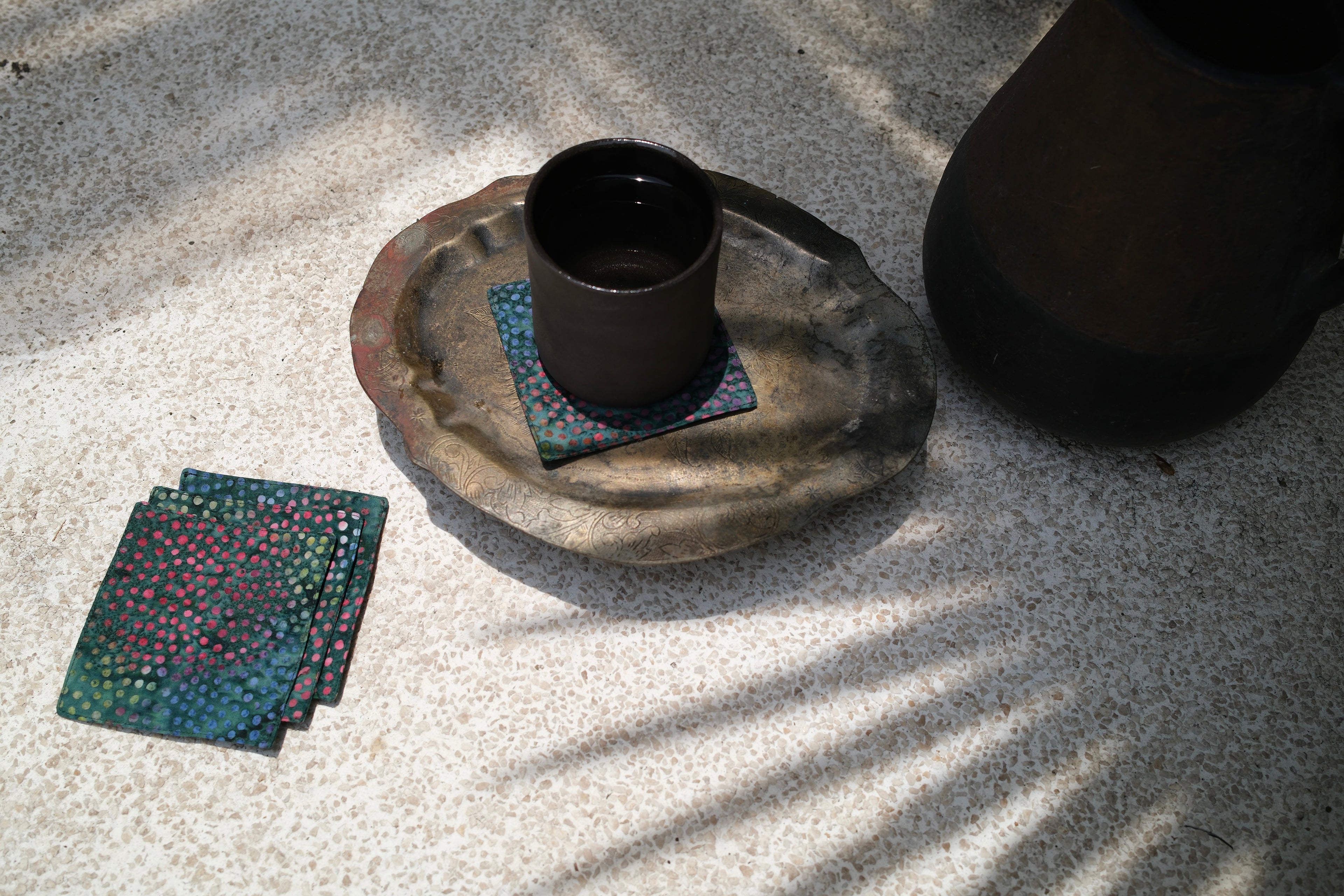 Glass Mirage Coasters (set of 4)