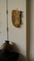 Textured natural decor wall decor feather leaf handmade in Bali by Indonesian artisans