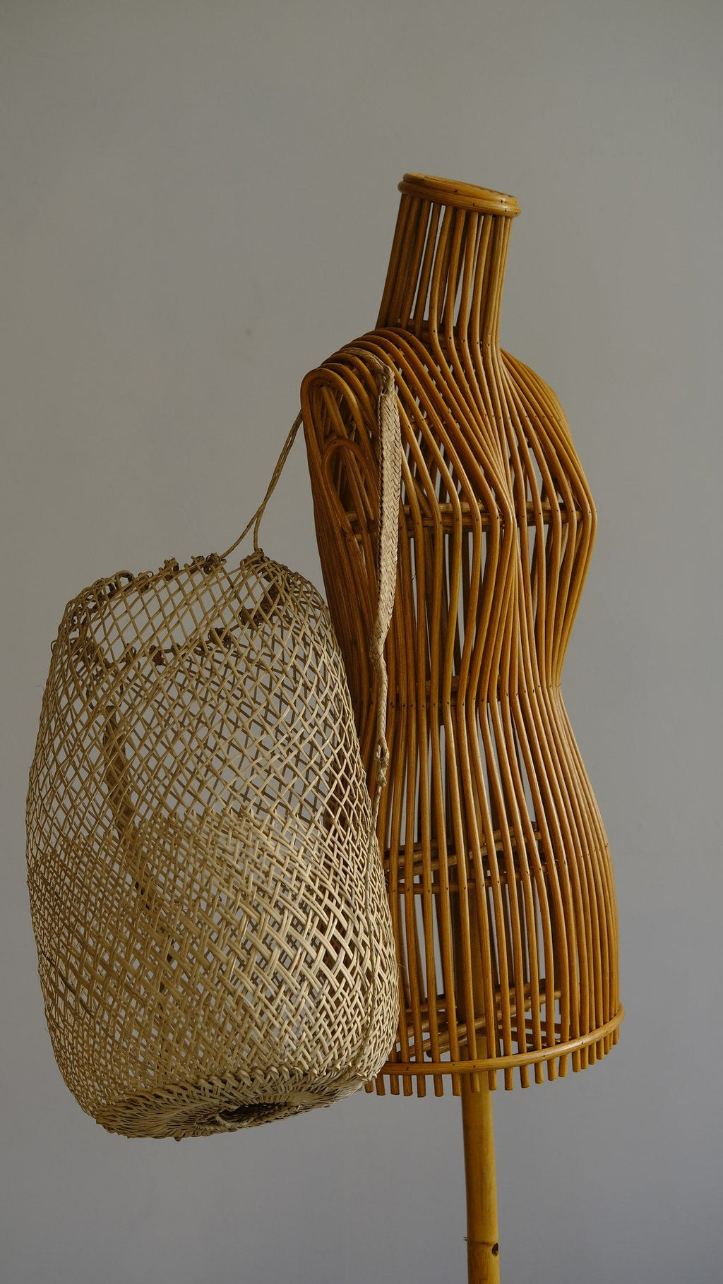 Anjat Basket - Hand - Woven Rattan, Borneo (Large) - Hand and Ember