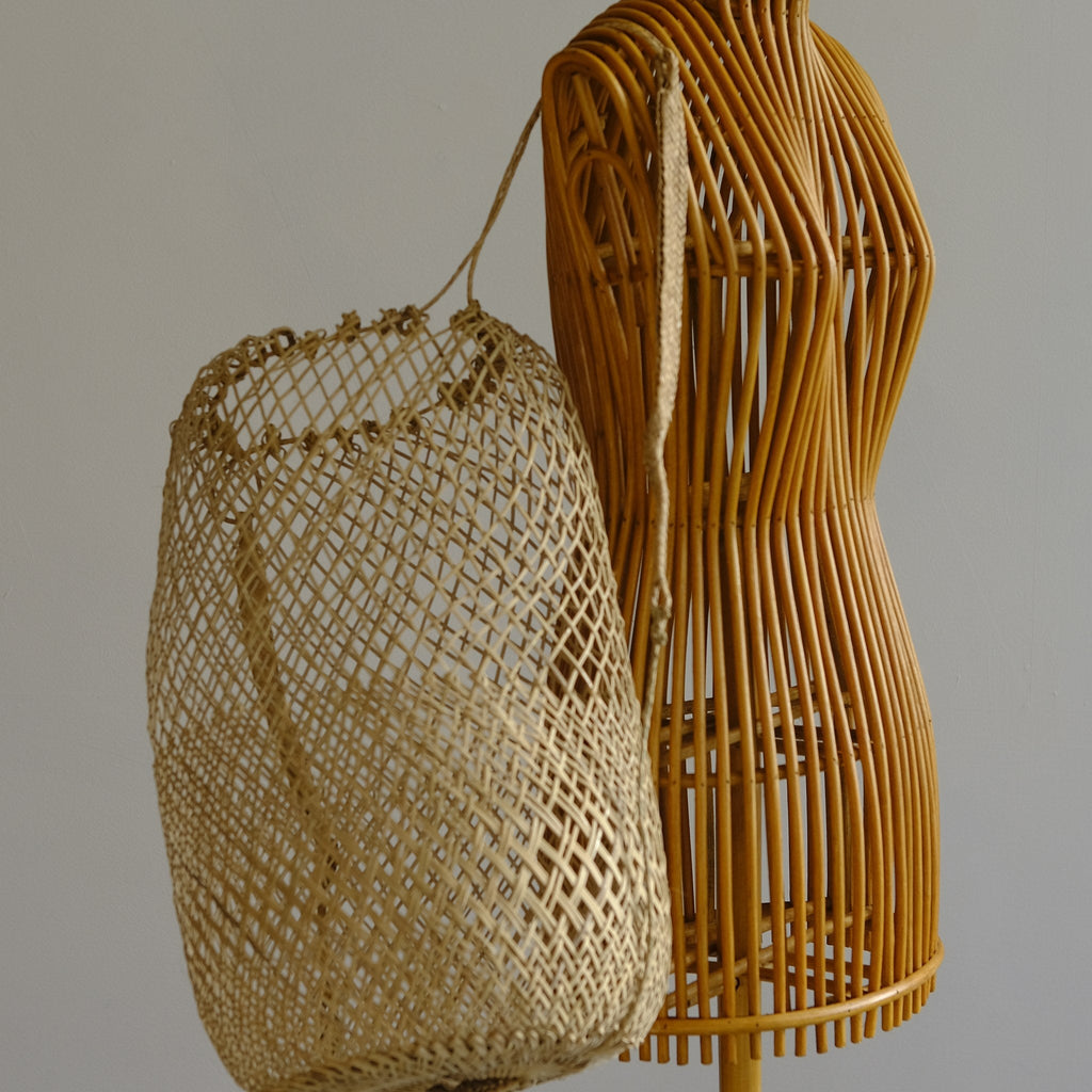 Anjat Basket - Hand - Woven Rattan, Borneo (Large) - Hand and Ember