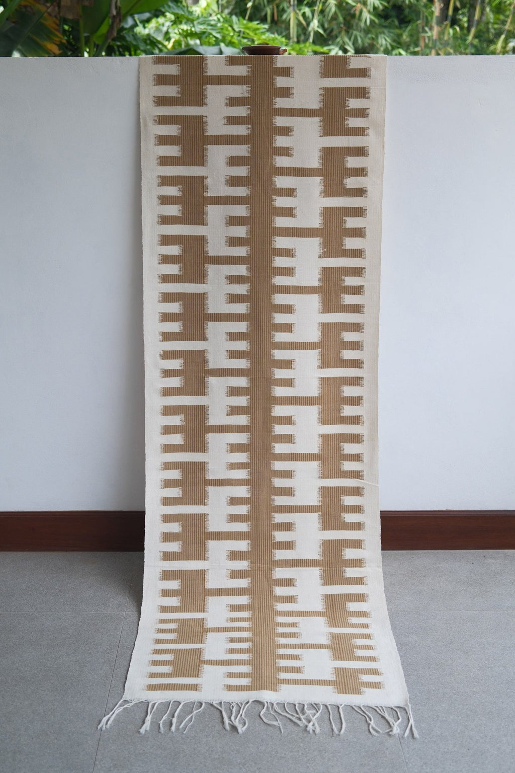 Hand - Woven Plant - Dyed Wall Hanging 02 - Hand and Ember