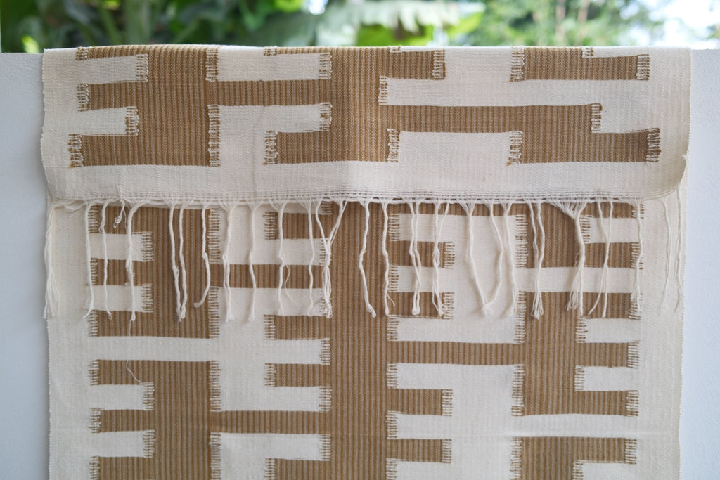 Hand - Woven Plant - Dyed Wall Hanging 02 - Hand and Ember