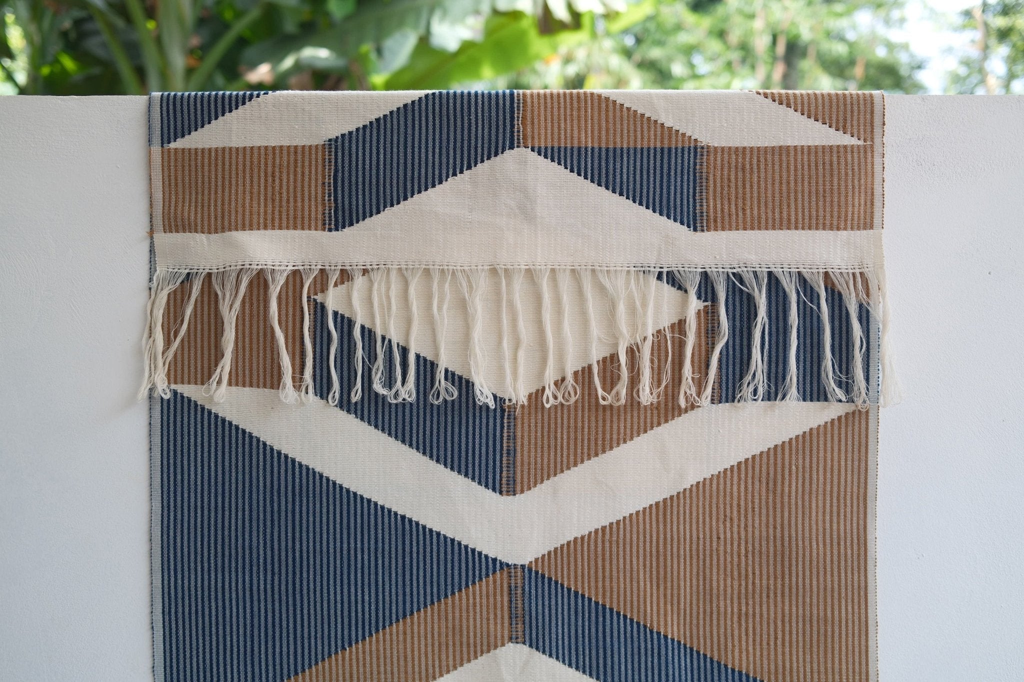 Hand - Woven Plant - Dyed Wall Hanging 04 - Hand and Ember
