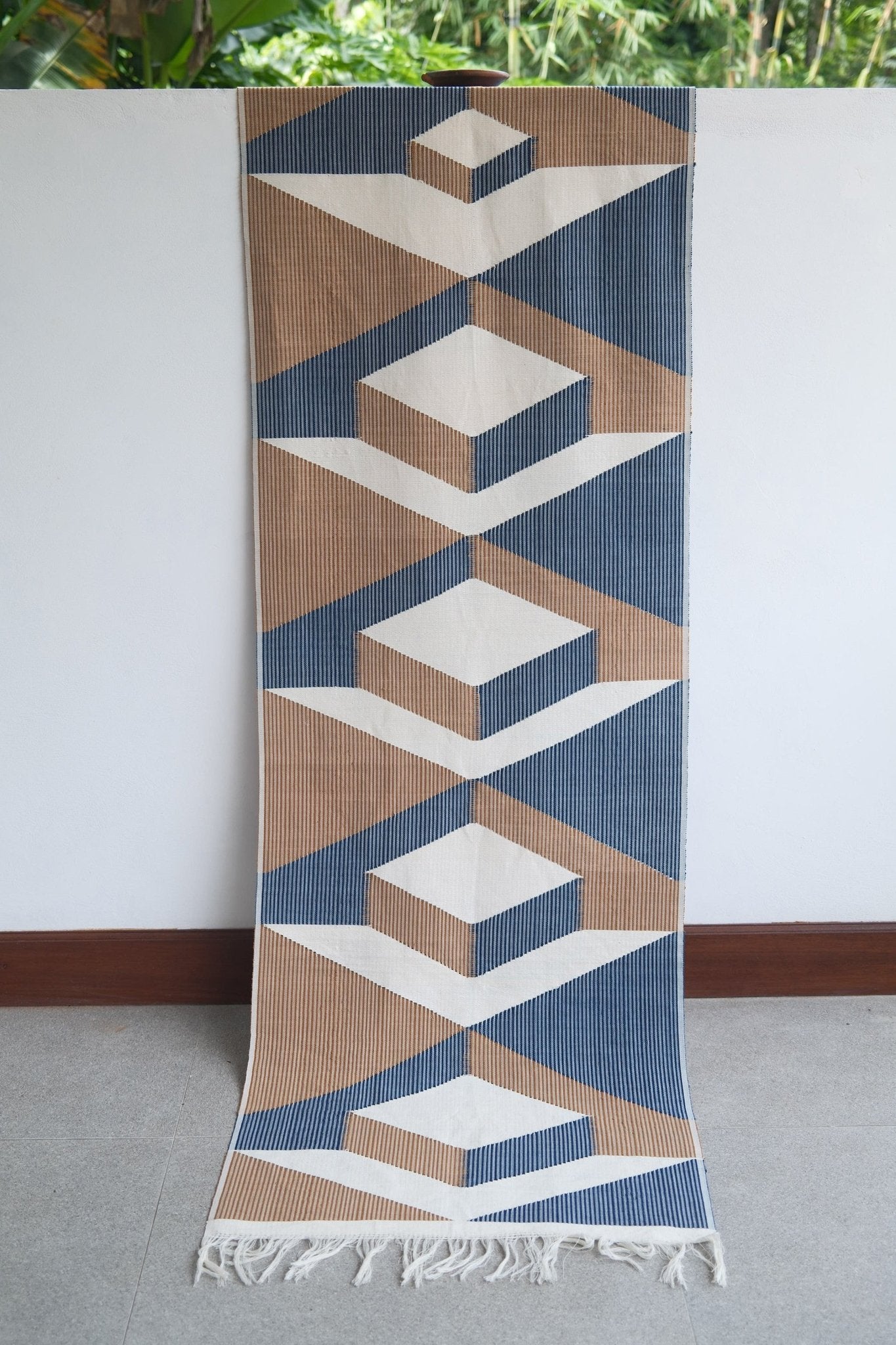 Hand - Woven Plant - Dyed Wall Hanging 04 - Hand and Ember