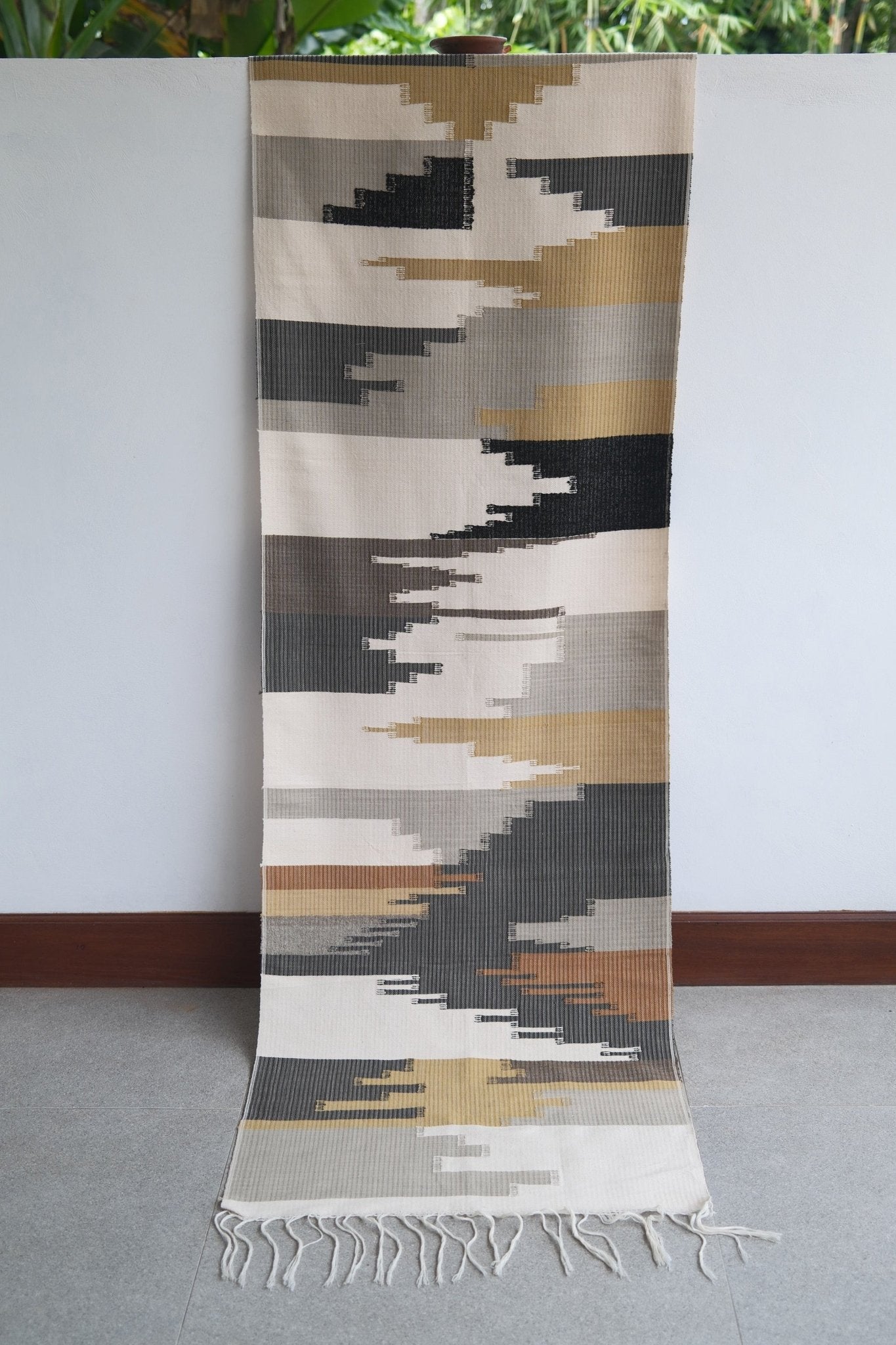 Hand - Woven Plant - Dyed Wall Hanging 05 - Hand and Ember