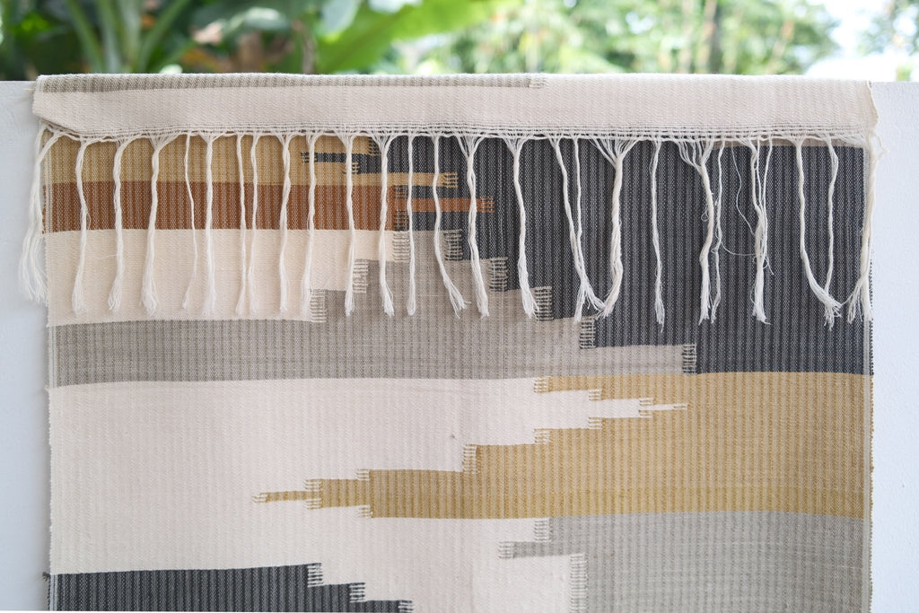 Hand - Woven Plant - Dyed Wall Hanging 05 - Hand and Ember