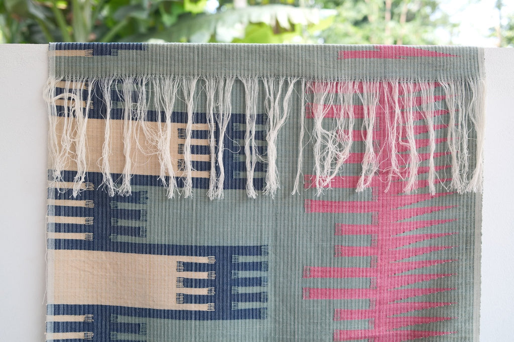 Hand - Woven Plant - Dyed Wall Hanging 06 - Hand and Ember