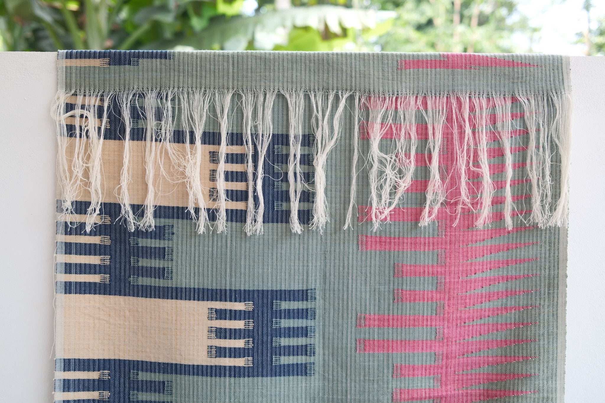 Hand - Woven Plant - Dyed Wall Hanging 06 - Hand and Ember
