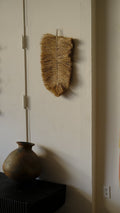 Natural palm fiber wall hanging - short - Hand and Ember