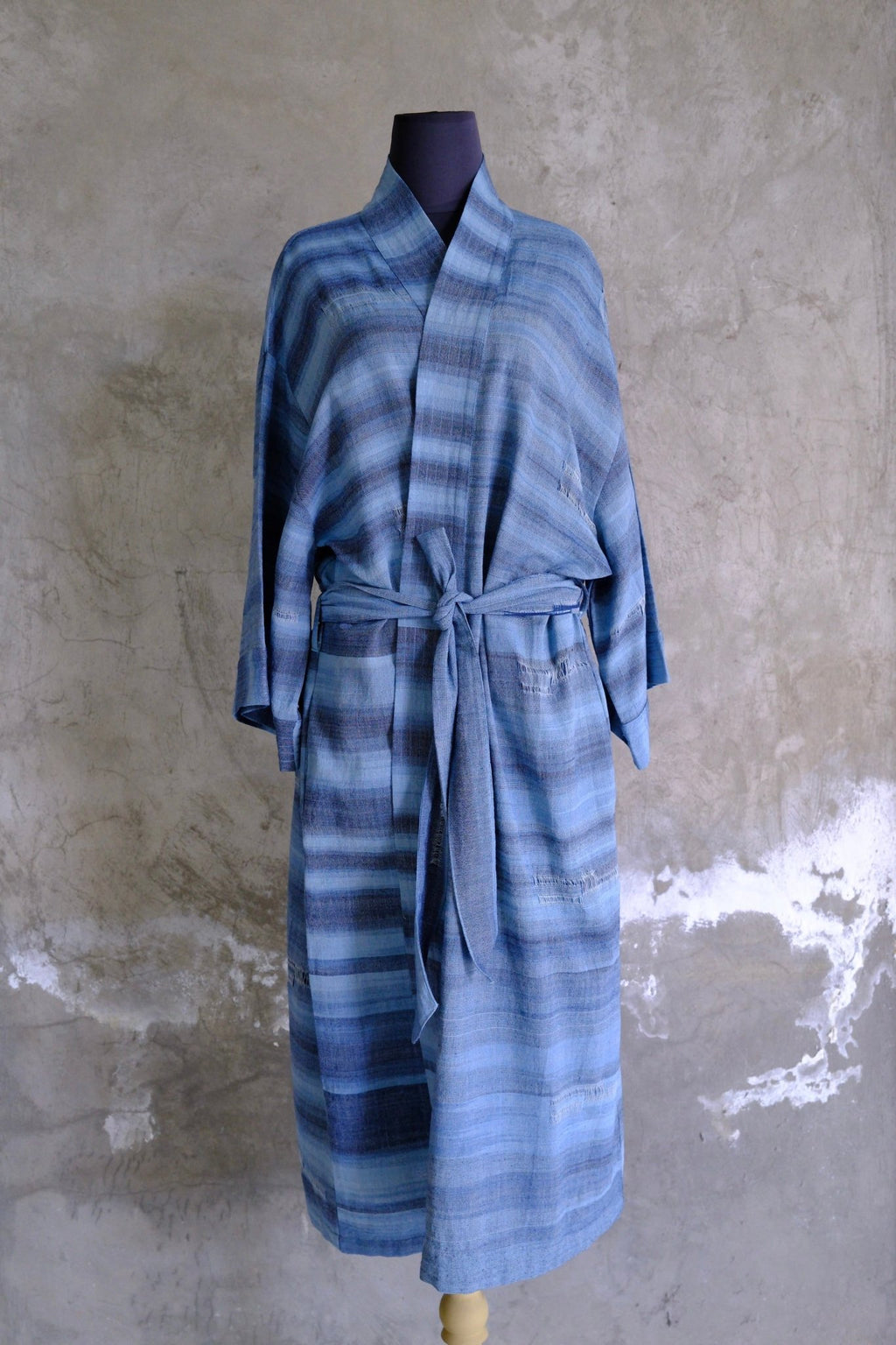 Plant Dyed Cotton Kimono Robe | The Blue Hour - Hand and Ember
