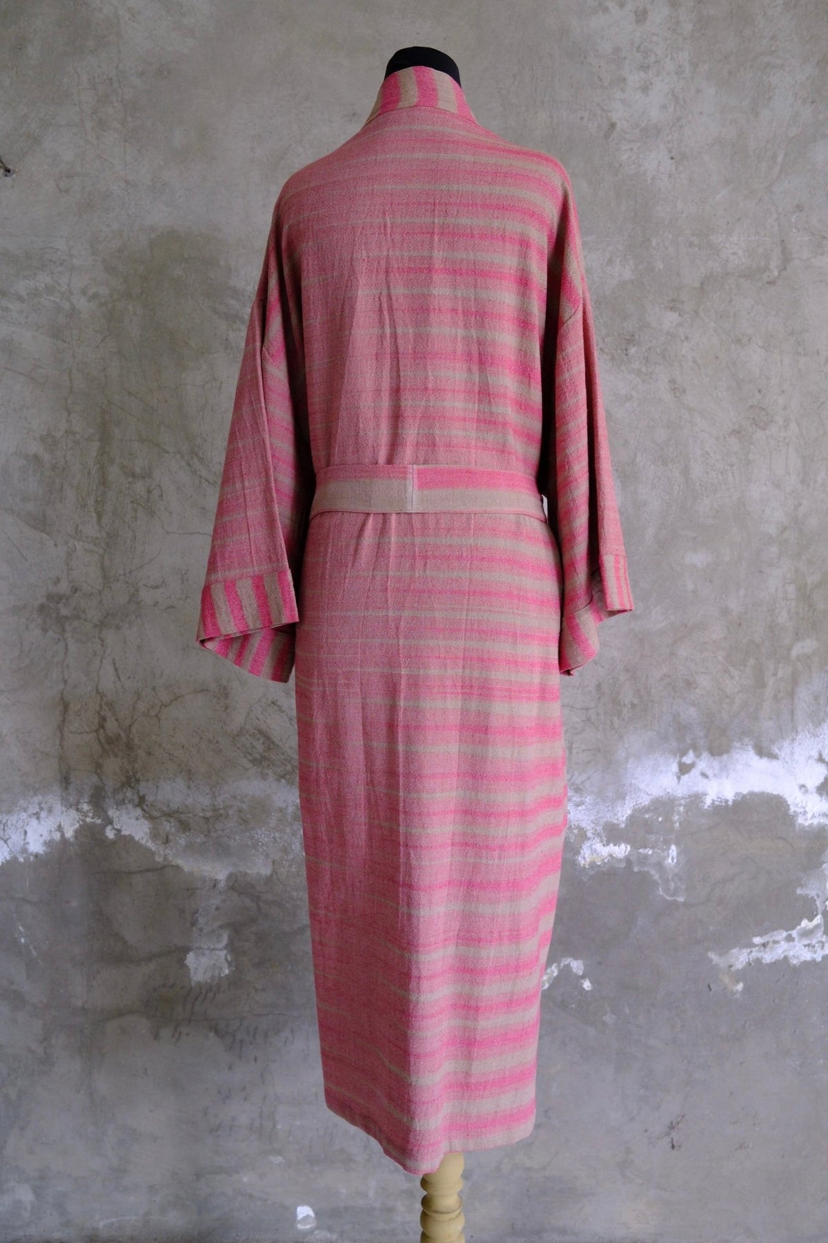 Cotton Kimono Robe Hand-dyed - The Dusk Line | Hand and Ember