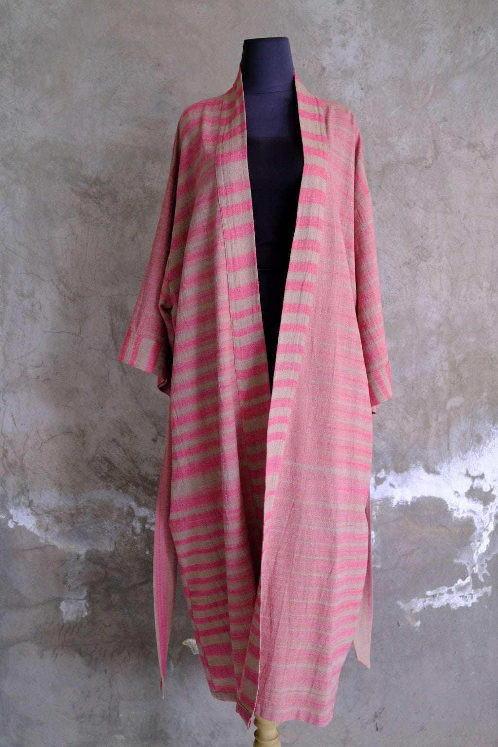 Cotton Kimono Robe Hand-dyed - The Dusk Line | Hand and Ember