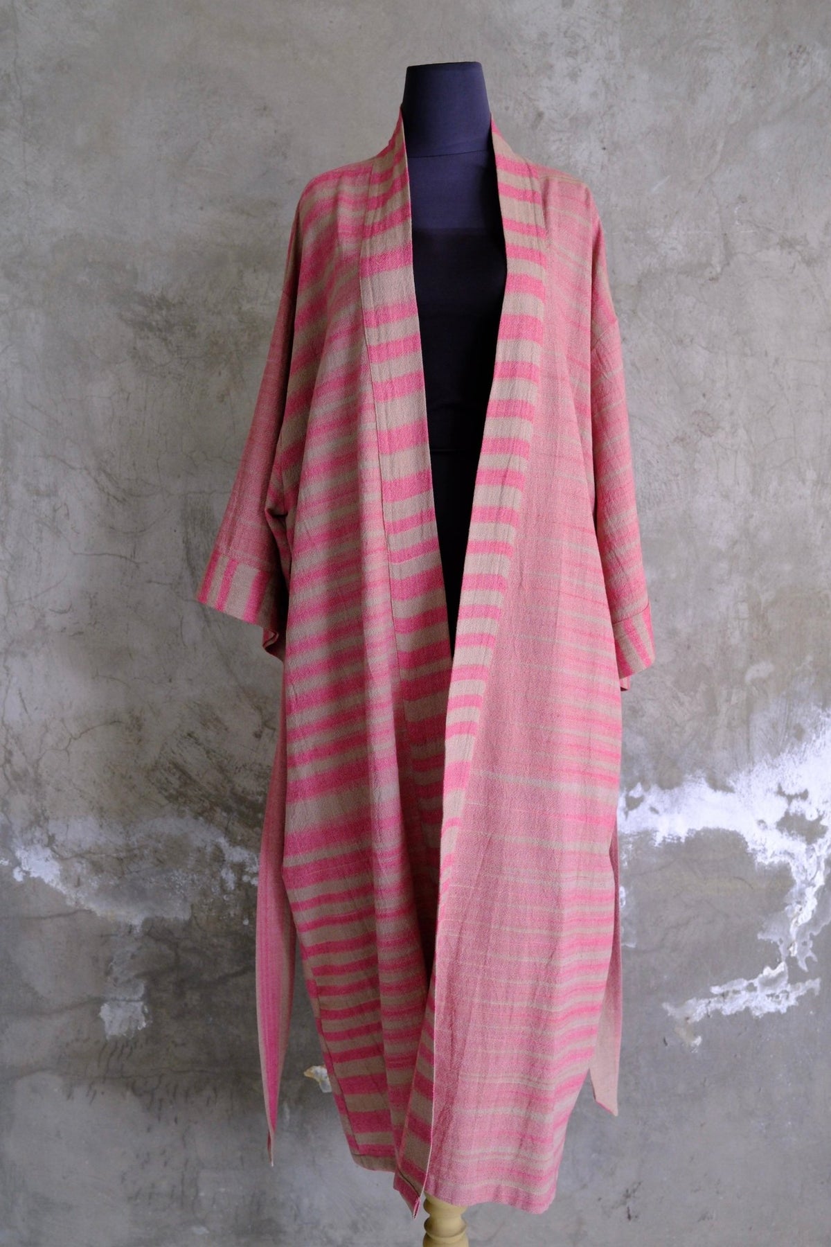 Cotton Kimono Robe Hand-dyed - The Dusk Line | Hand and Ember
