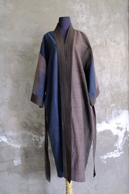 The Moontide: Cotton Kimono Robe - Hand-Dyed | Hand and Ember