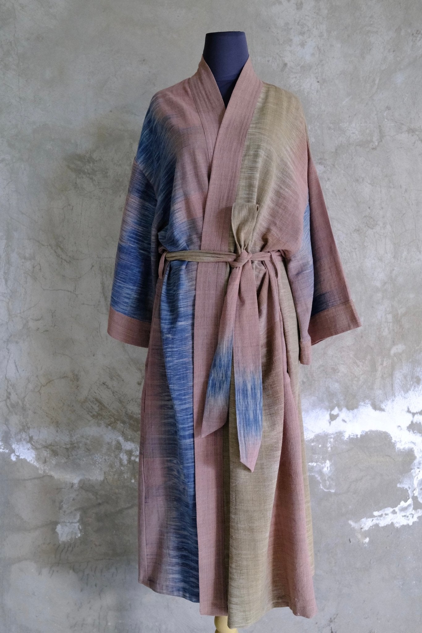 Plant Dyed Cotton Kimono Robe | The Sand Wash - Hand and Ember