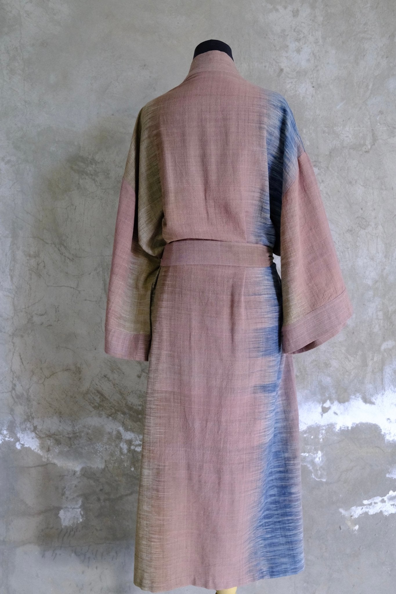 Cotton Kimono Robe Hand Dyed: The Sand Wash | Hand and Ember