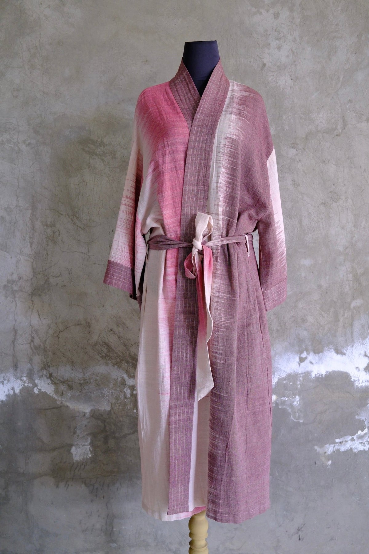 Cotton Kimono Robe: Plant Dyed | The Hazy Glow | Hand and Ember
