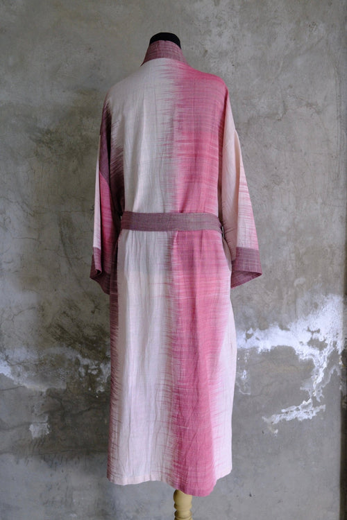 Cotton Kimono Robe: Plant Dyed | The Hazy Glow | Hand and Ember
